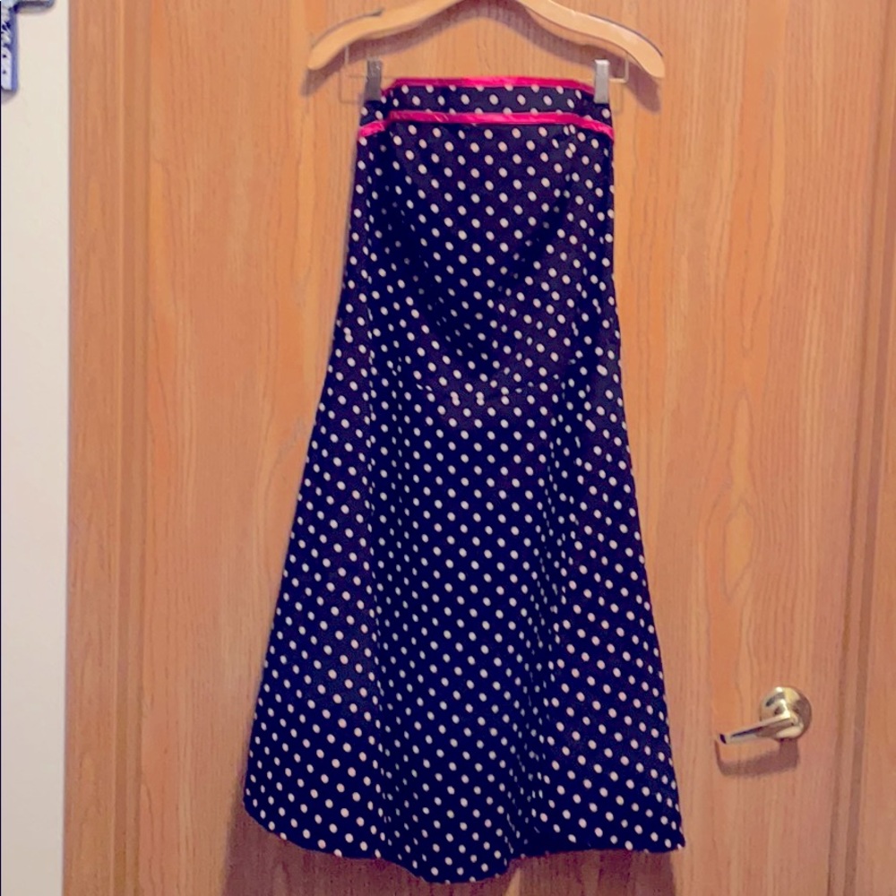 Ruby Rox polka Dot dress 18 EUC crinoline built in